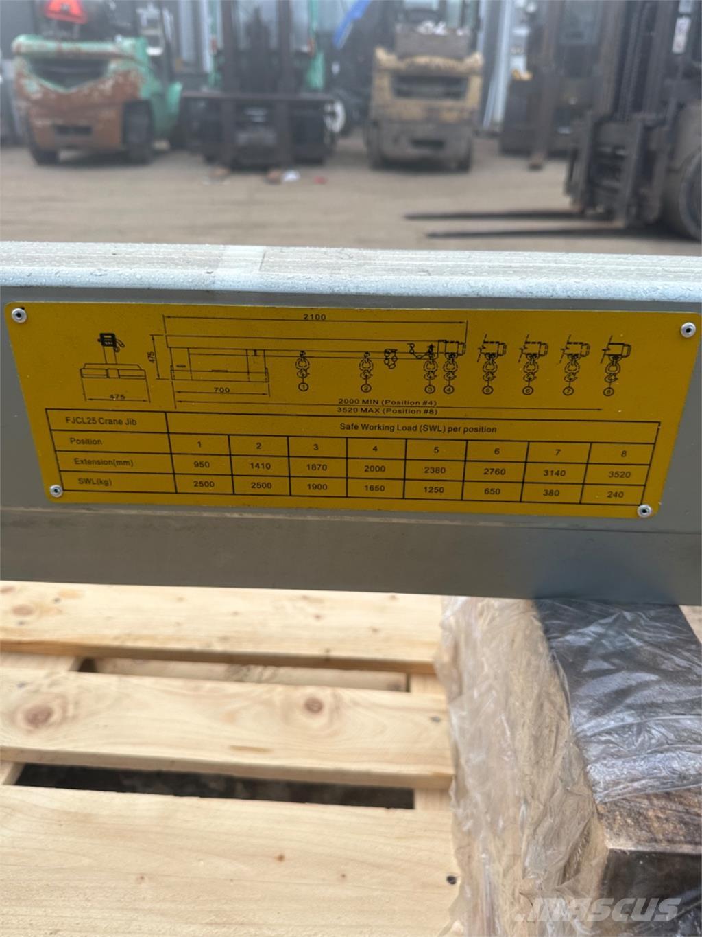  2500kg Λοιπά προσαρτούμενα εξαρτήματα και κατασκευαστικά στοιχεία