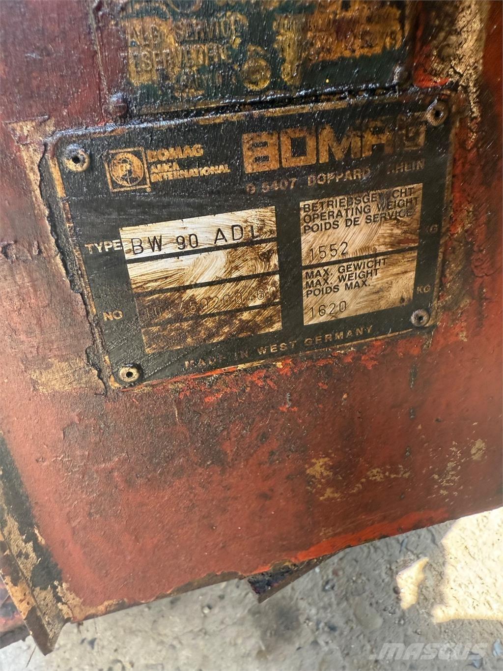 Bomag BW90 Οδοστρωτήρες διπλού κυλίνδρου
