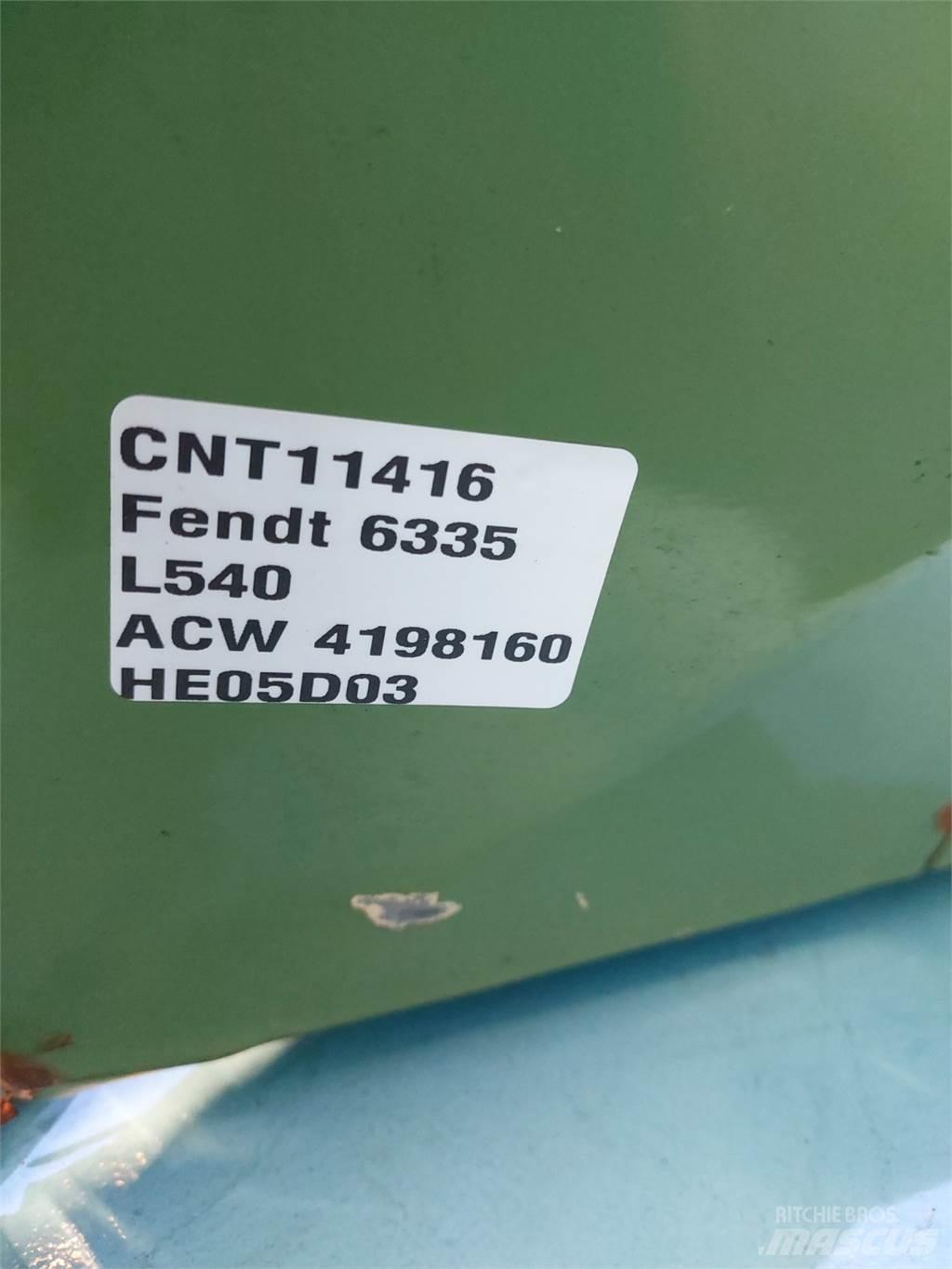 Fendt L540 Εξαρτήματα θεριζοαλωνιστικών μηχανών