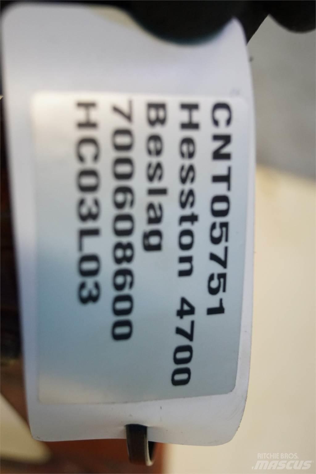 Hesston 4700 Λοιπός εξοπλισμός συγκομιδής χορτονομής