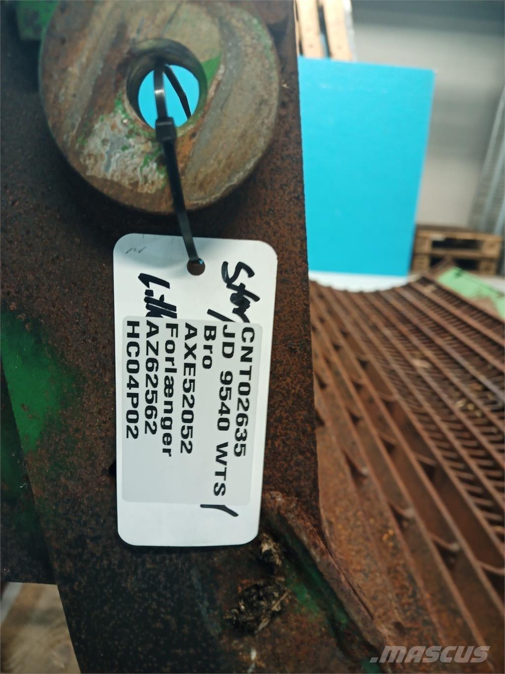 John Deere 9540 Εξαρτήματα θεριζοαλωνιστικών μηχανών
