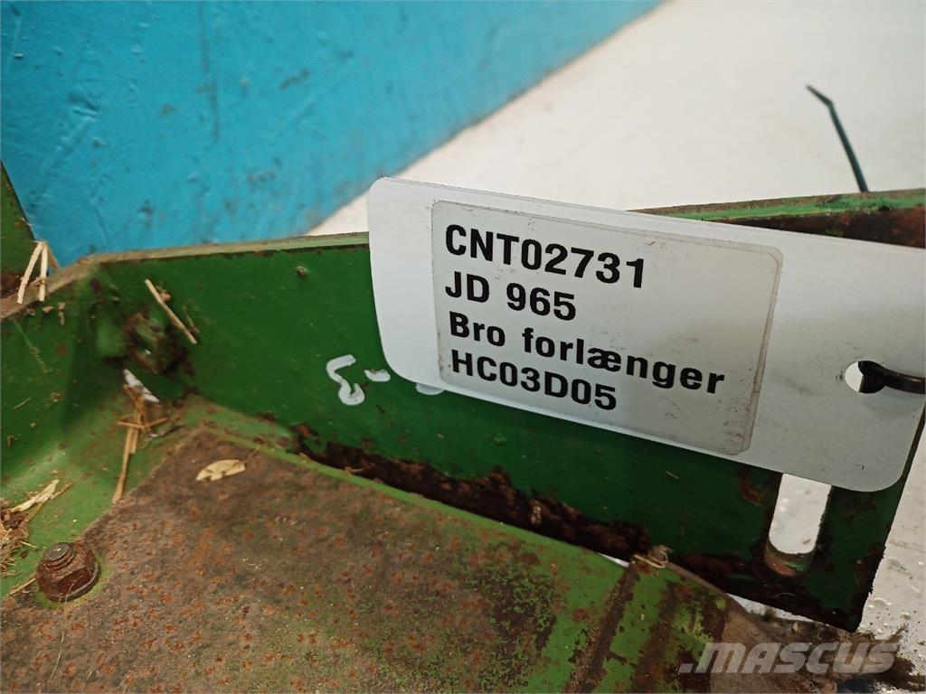 John Deere 965 Εξαρτήματα θεριζοαλωνιστικών μηχανών