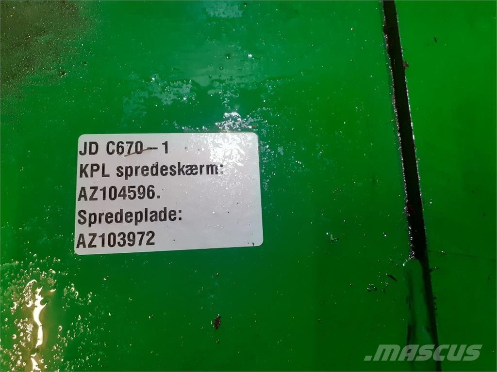 John Deere C670 Εξαρτήματα θεριζοαλωνιστικών μηχανών
