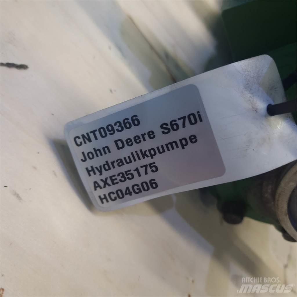 John Deere S670 Υδραυλικά
