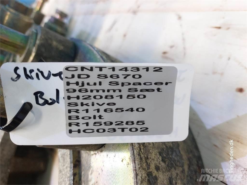 John Deere S670 Ελαστικά και ζάντες