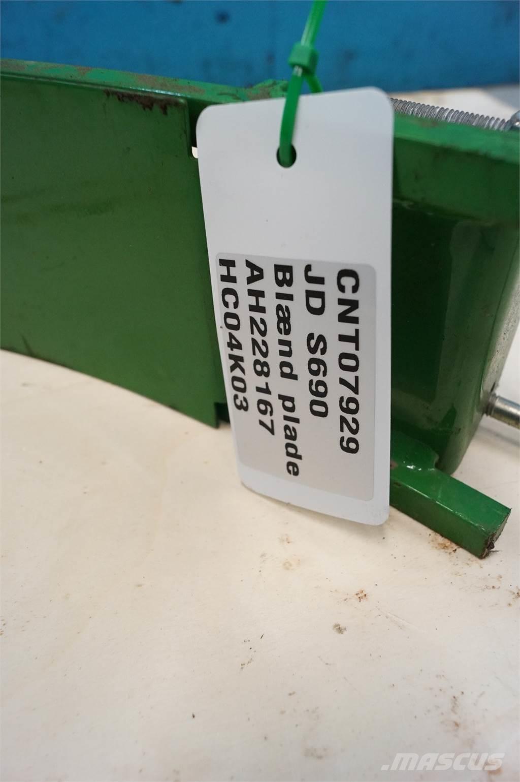 John Deere S690 Εξαρτήματα θεριζοαλωνιστικών μηχανών