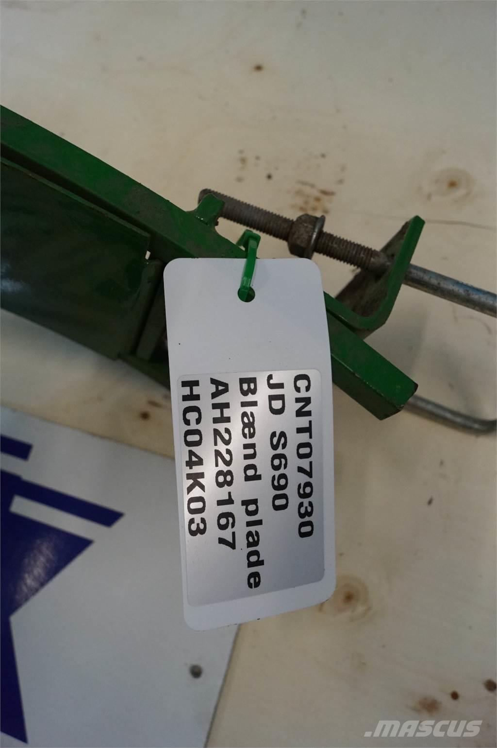 John Deere S690 Εξαρτήματα θεριζοαλωνιστικών μηχανών