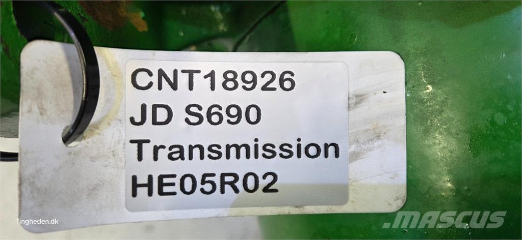 John Deere S690 Μετάδοση