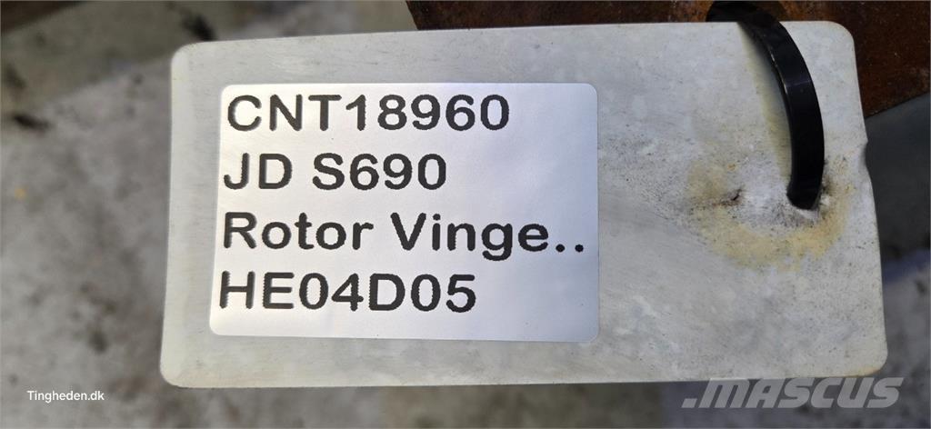 John Deere S690 Εξαρτήματα θεριζοαλωνιστικών μηχανών