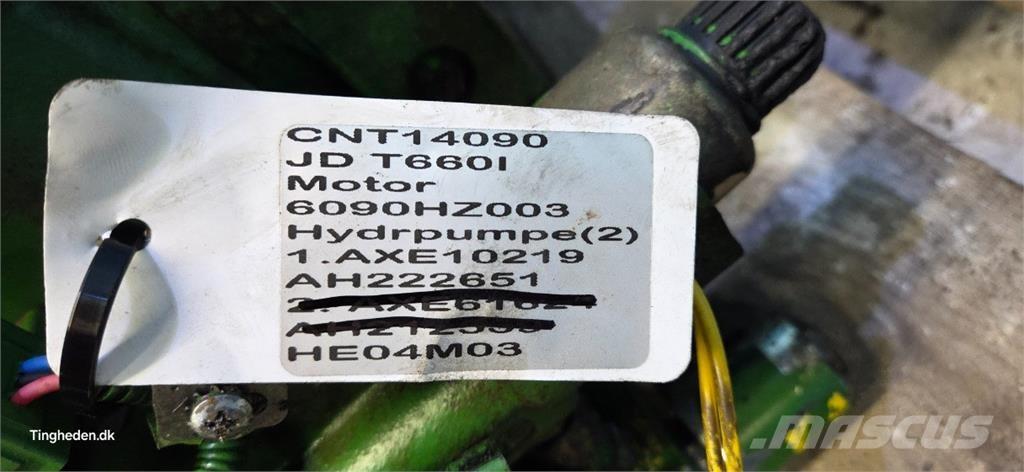John Deere T660 Υδραυλικά