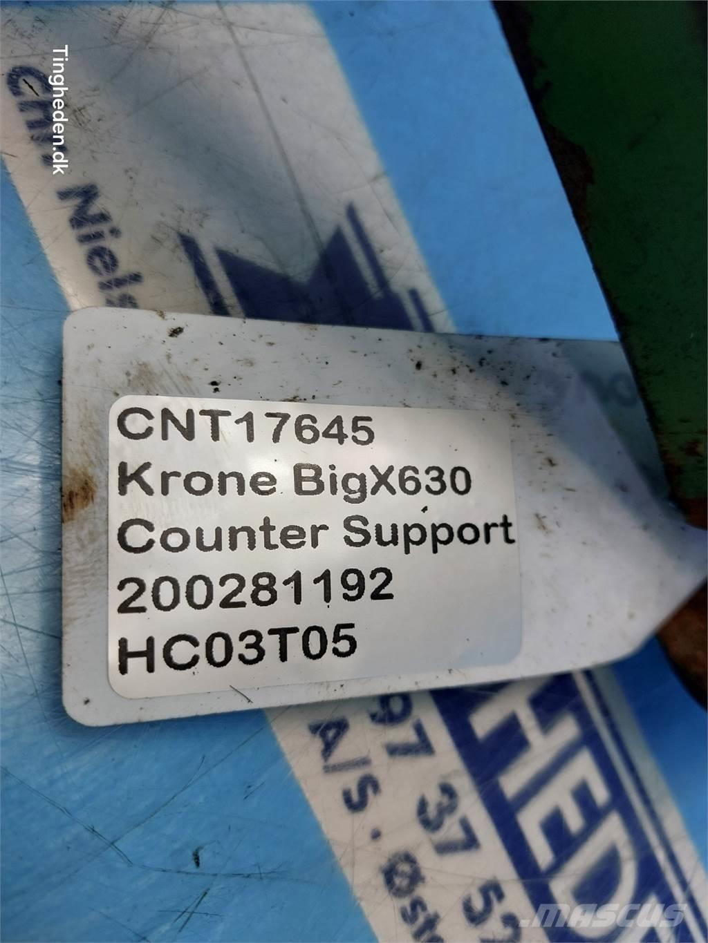 Krone Big X 630 Αξεσουάρ μηχανών σανού και χορτονομής