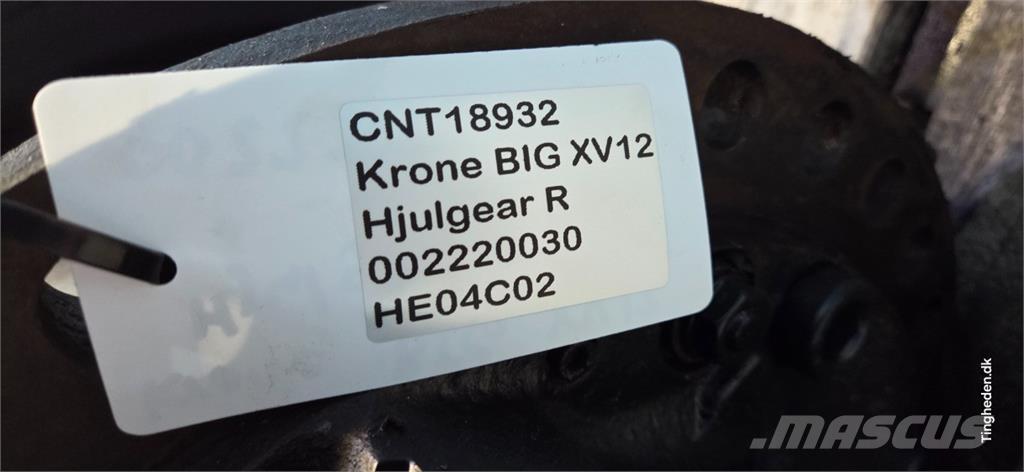 Krone Big X V12 Αξεσουάρ μηχανών σανού και χορτονομής