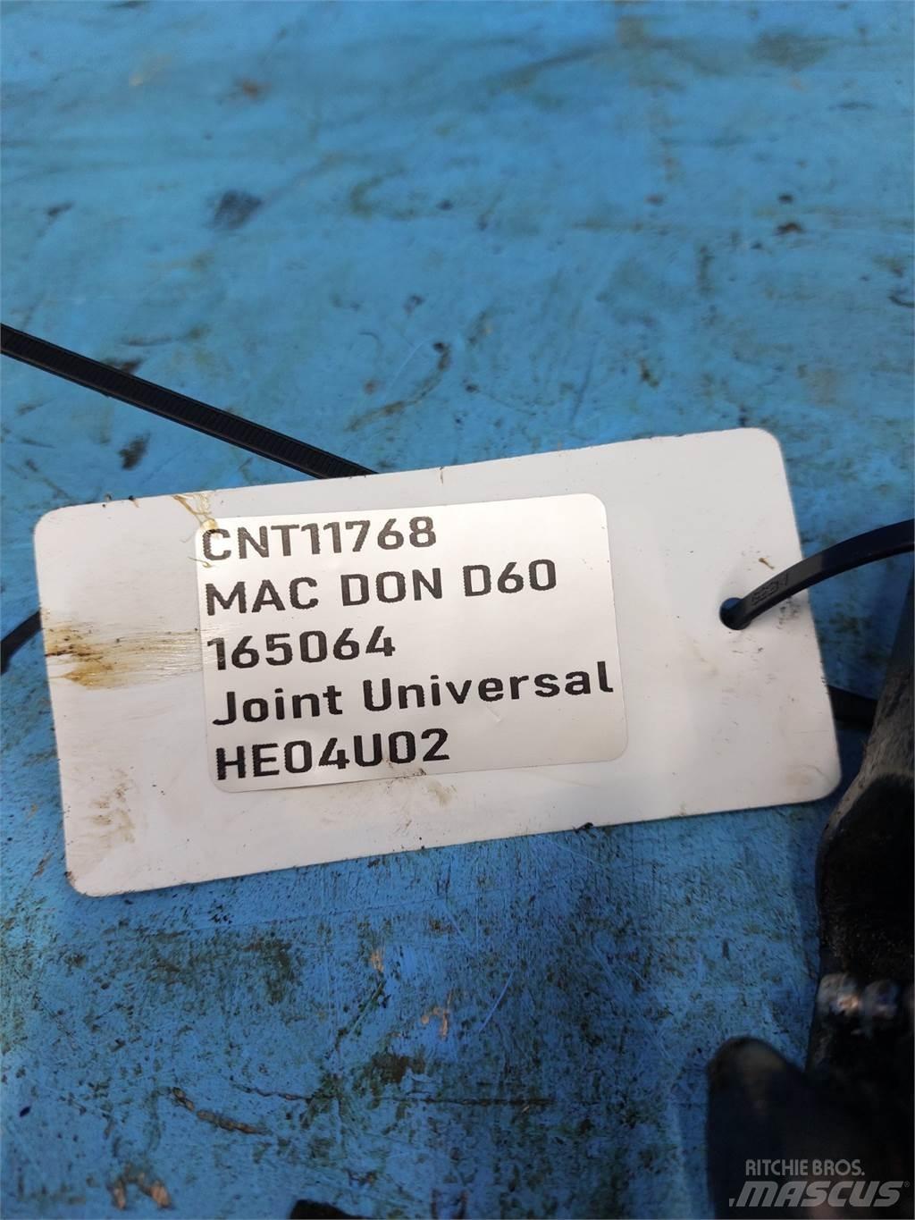 MacDon D60 Εξαρτήματα θεριζοαλωνιστικών μηχανών
