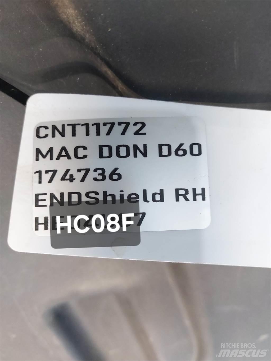 MacDon D60 Εξαρτήματα θεριζοαλωνιστικών μηχανών