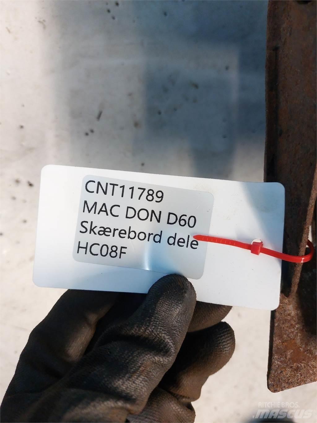MacDon D60 Εξαρτήματα θεριζοαλωνιστικών μηχανών