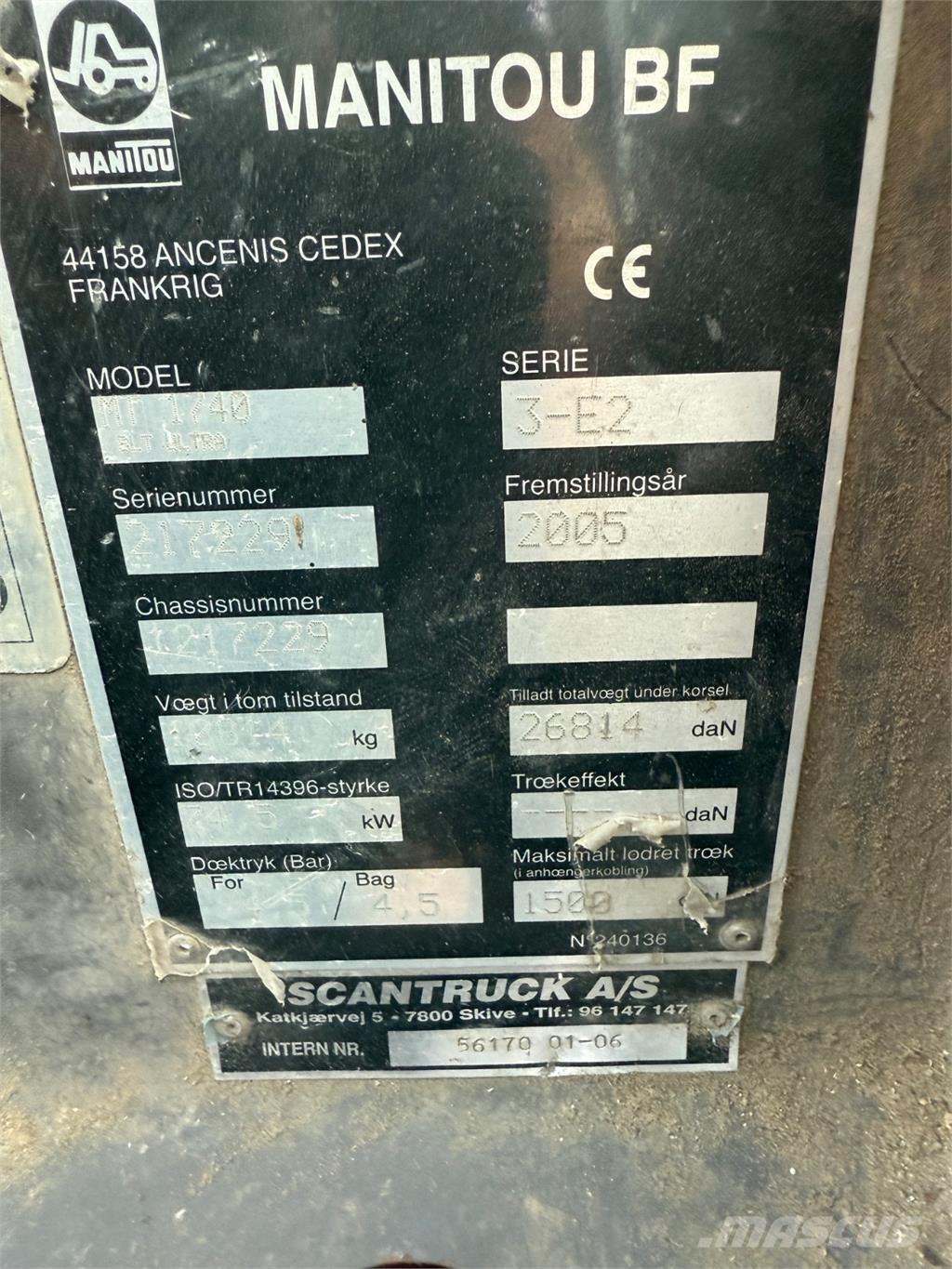 Manitou MT1740 Τηλεσκοπικοί ανυψωτές