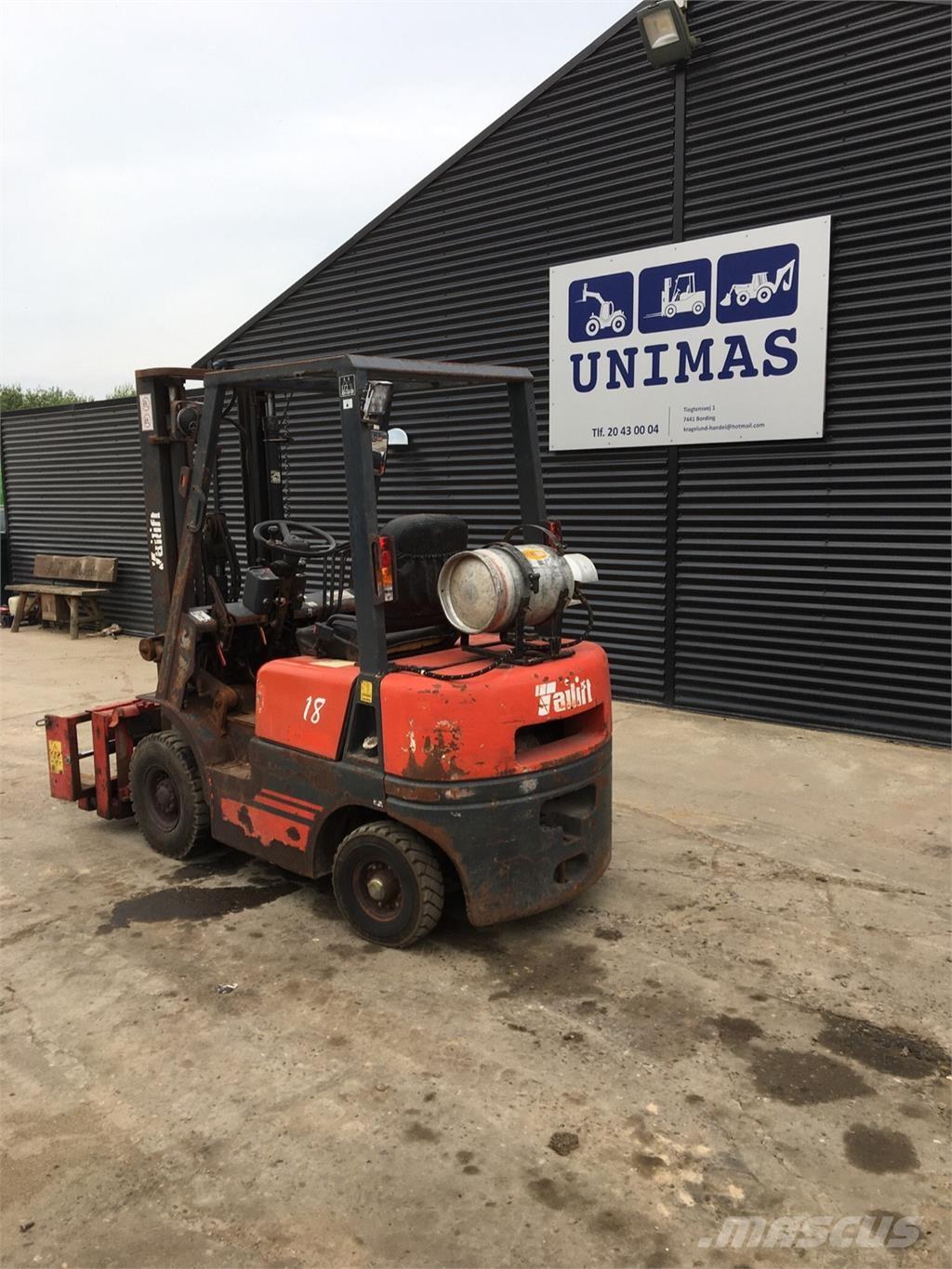 Tailift FG18 Περονοφόρα ανυψωτικά κλαρκ με φυσικό αέριο LPG