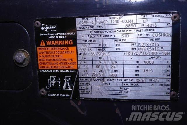 Doosan GC25P-5 Περονοφόρα ανυψωτικά κλαρκ - άλλα