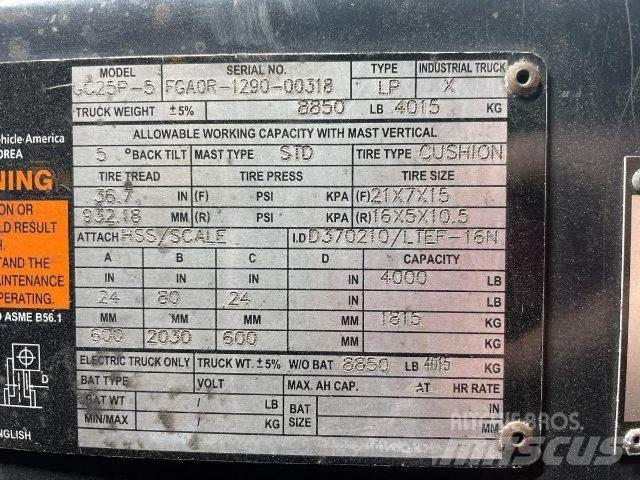 Doosan GC25P-5 Περονοφόρα ανυψωτικά κλαρκ - άλλα