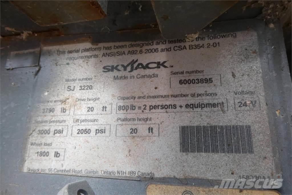 SkyJack SJ3220 Κατασκευές - Άλλα