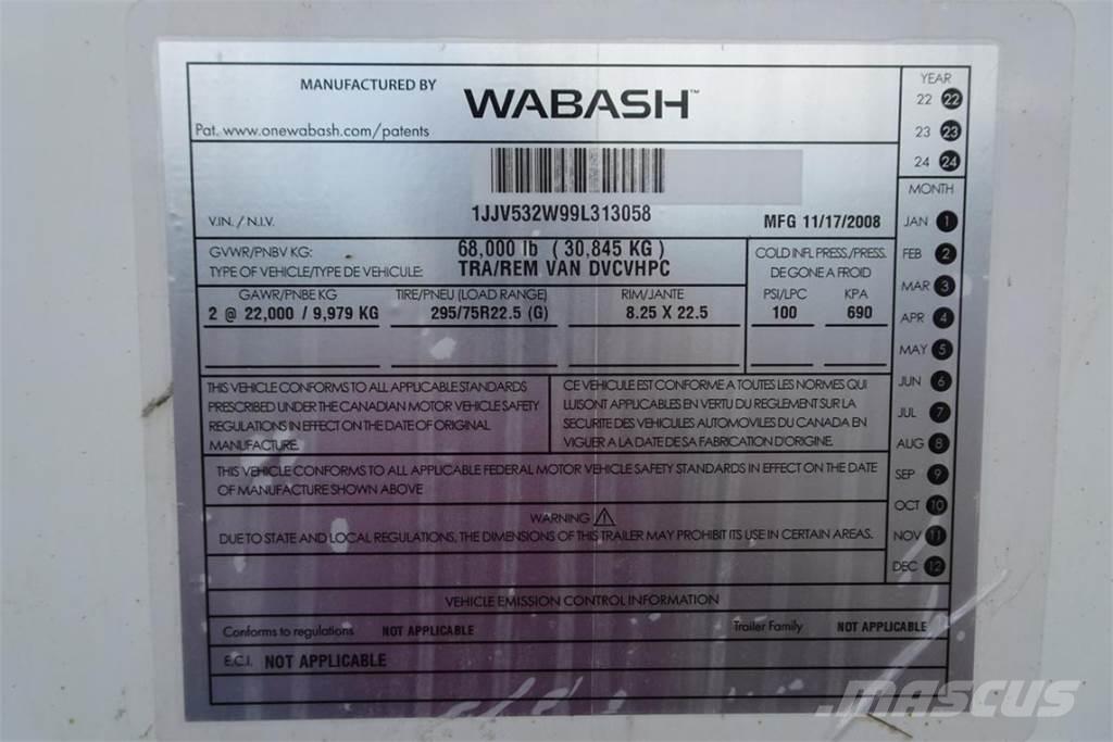 Wabash DVCVHPC Ρυμούλκες κλούβα