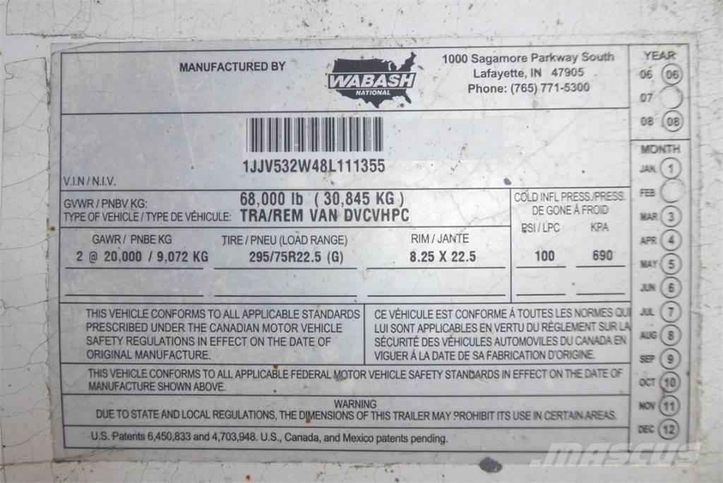 Wabash DVCVHPC Ρυμούλκες κλούβα