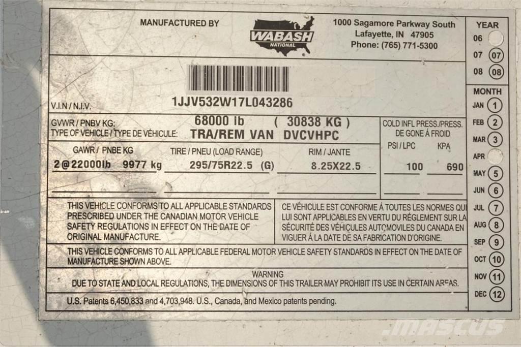 Wabash DVCVHPC Ρυμούλκες κλούβα