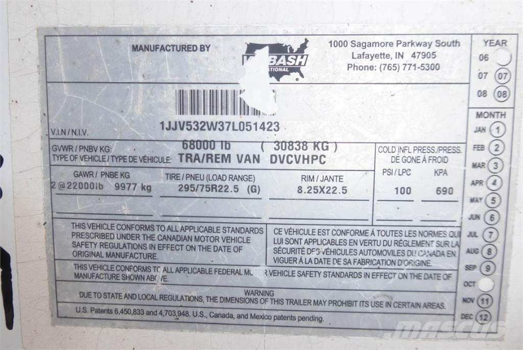 Wabash DVCVHPC Ρυμούλκες κλούβα