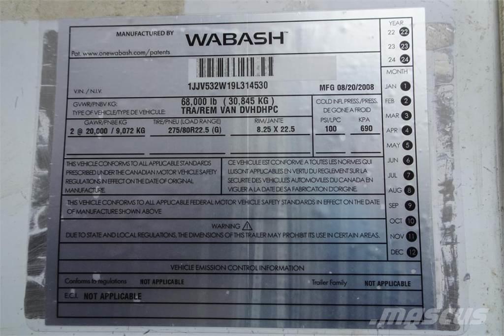 Wabash DVHDHPC Ρυμούλκες κλούβα