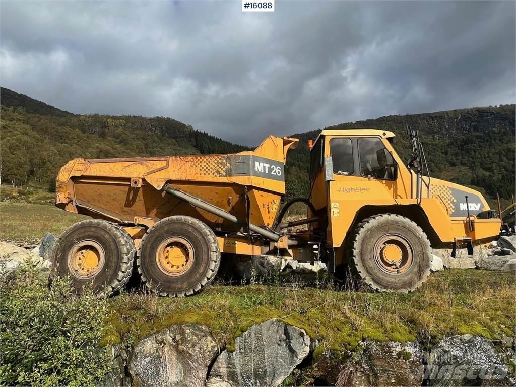 Moxy MT26 dumper. Dumpers εργοταξίου