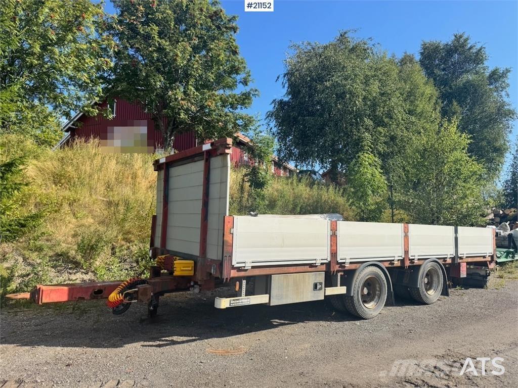 Renders trailer. Επίπεδες/πλευρικώς ανοιγόμενες ρυμούλκες