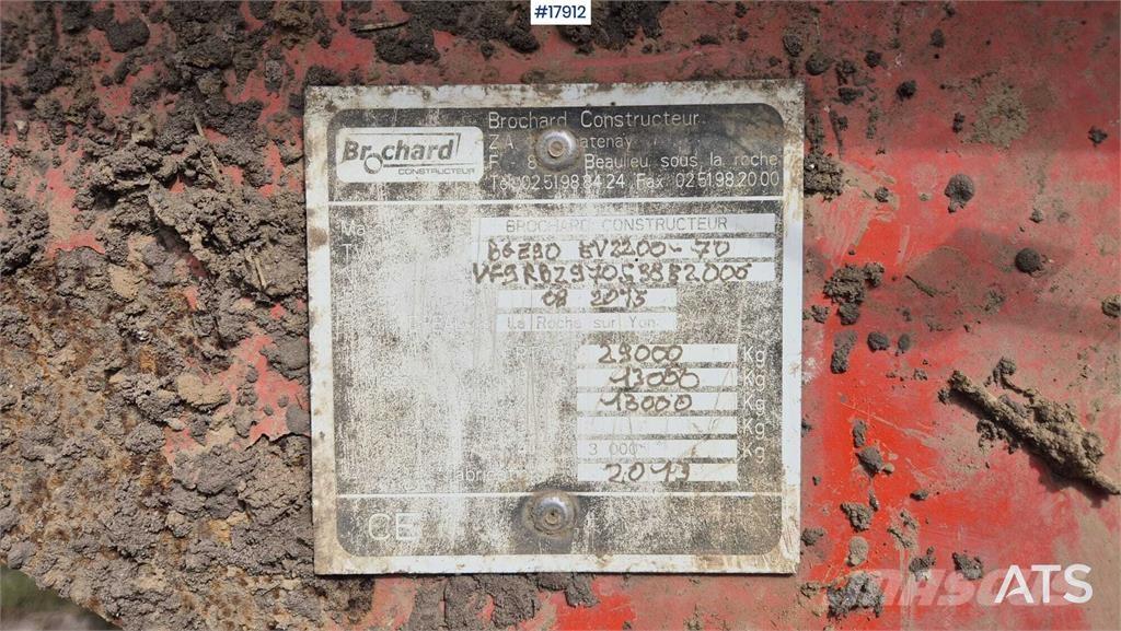 Brochard EV2200-OBS Διασκορπιστές κοπριάς