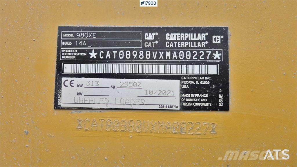 CAT 980 XE Φορτωτές με λάστιχα (Τροχοφόροι)