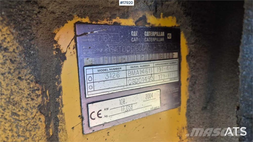 CAT D6D XL Μπουλντόζες με ερπύστριες