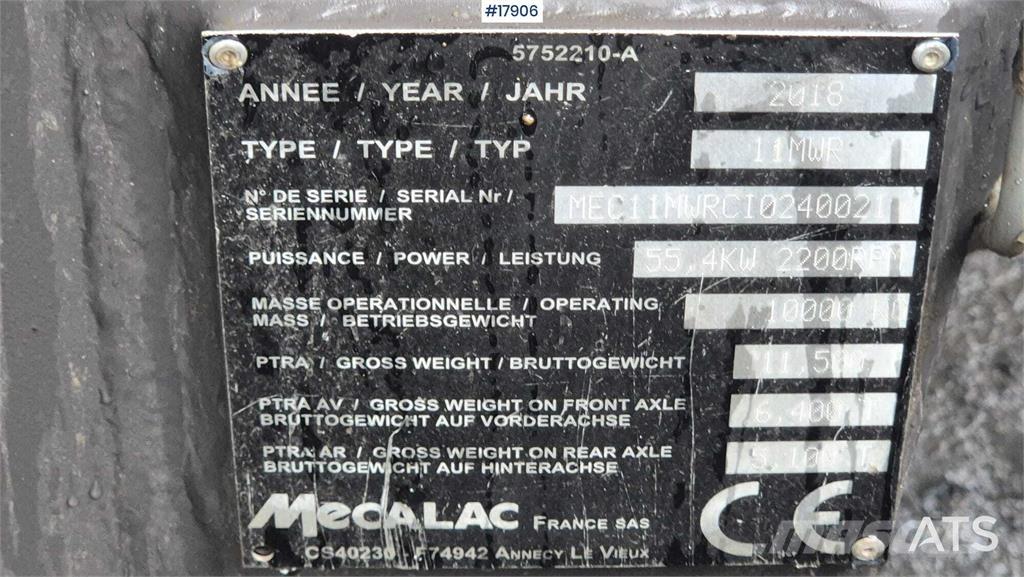 Mecalac 11 MWR Εκσκαφείς με τροχούς - λάστιχα
