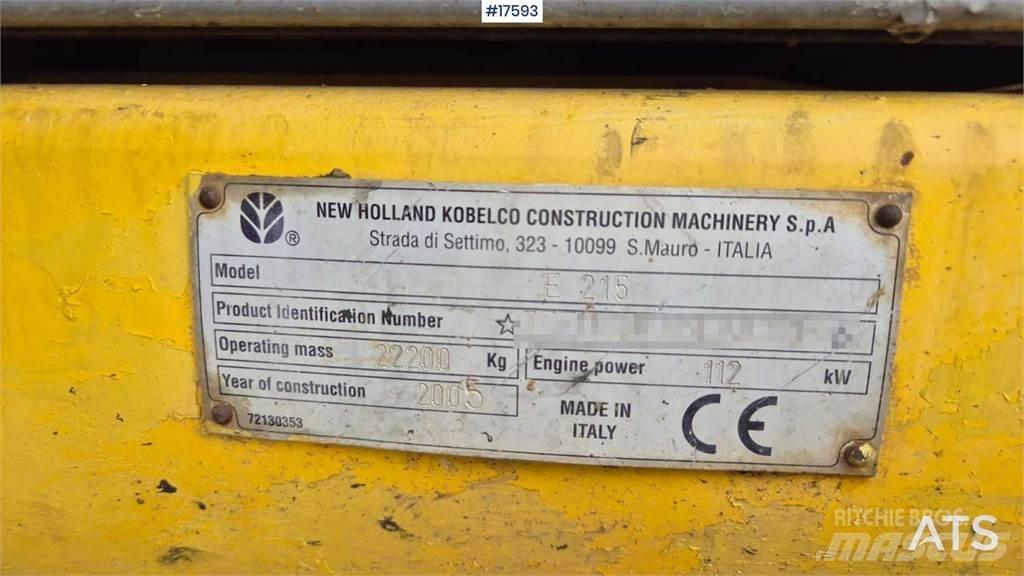 New Holland E215 Εκσκαφείς με ερπύστριες
