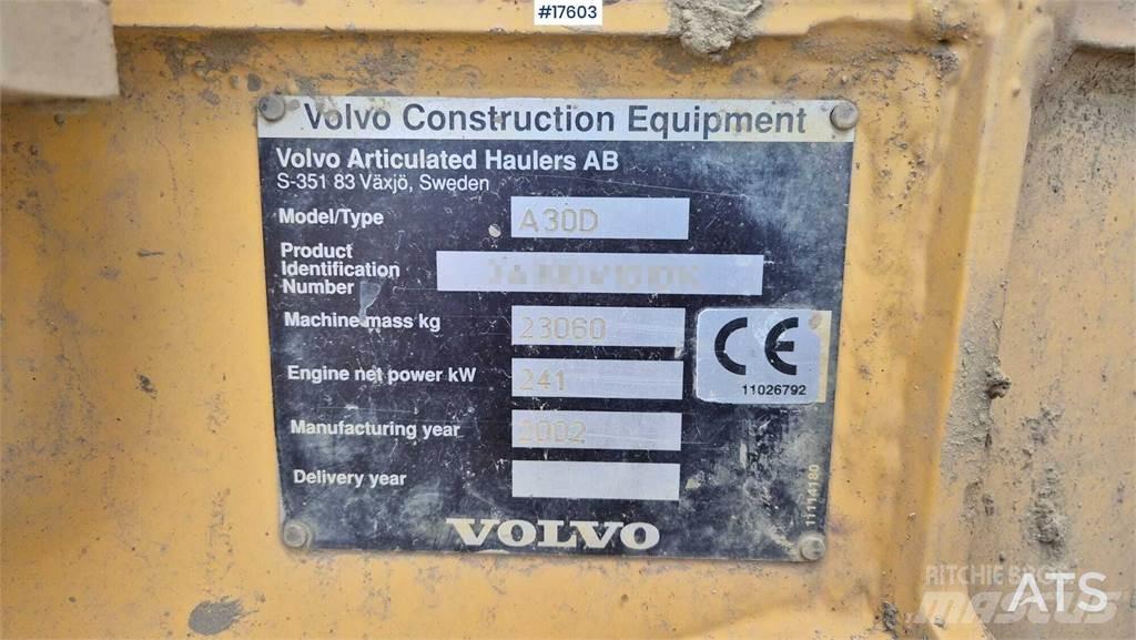 Volvo A30D Σπαστό Dump Truck ADT