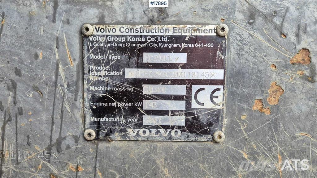 Volvo EC 290 CL Εκσκαφείς με ερπύστριες