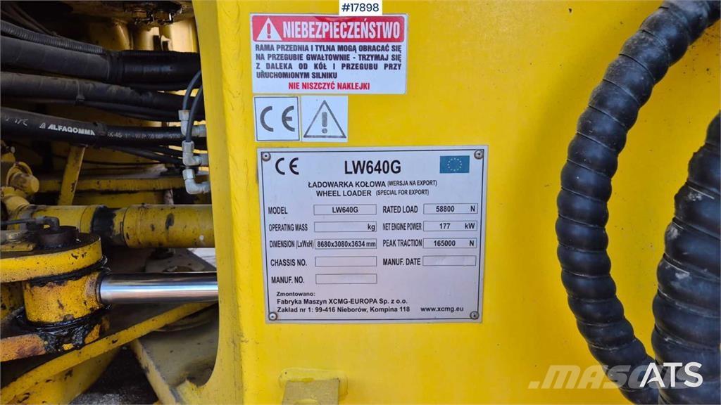 XCMG LW 640 G Φορτωτές με λάστιχα (Τροχοφόροι)