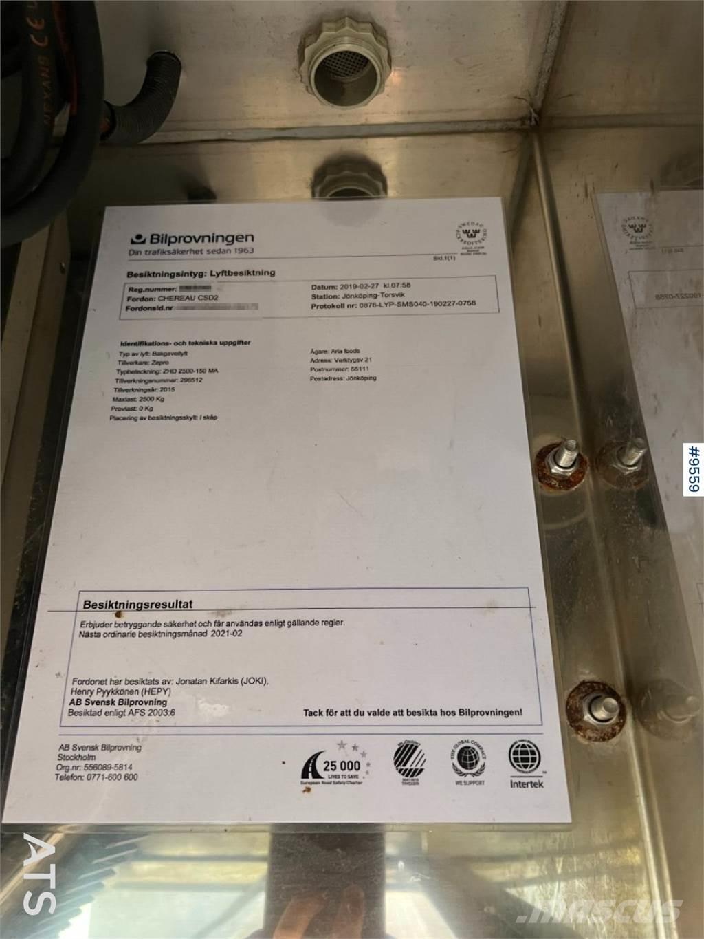 Chereau CSD2 Ημιρυμούλκες Container