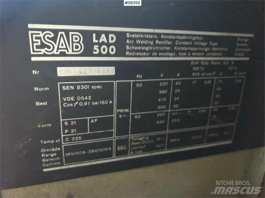 Esab LAD500 Κατασκευές - Άλλα