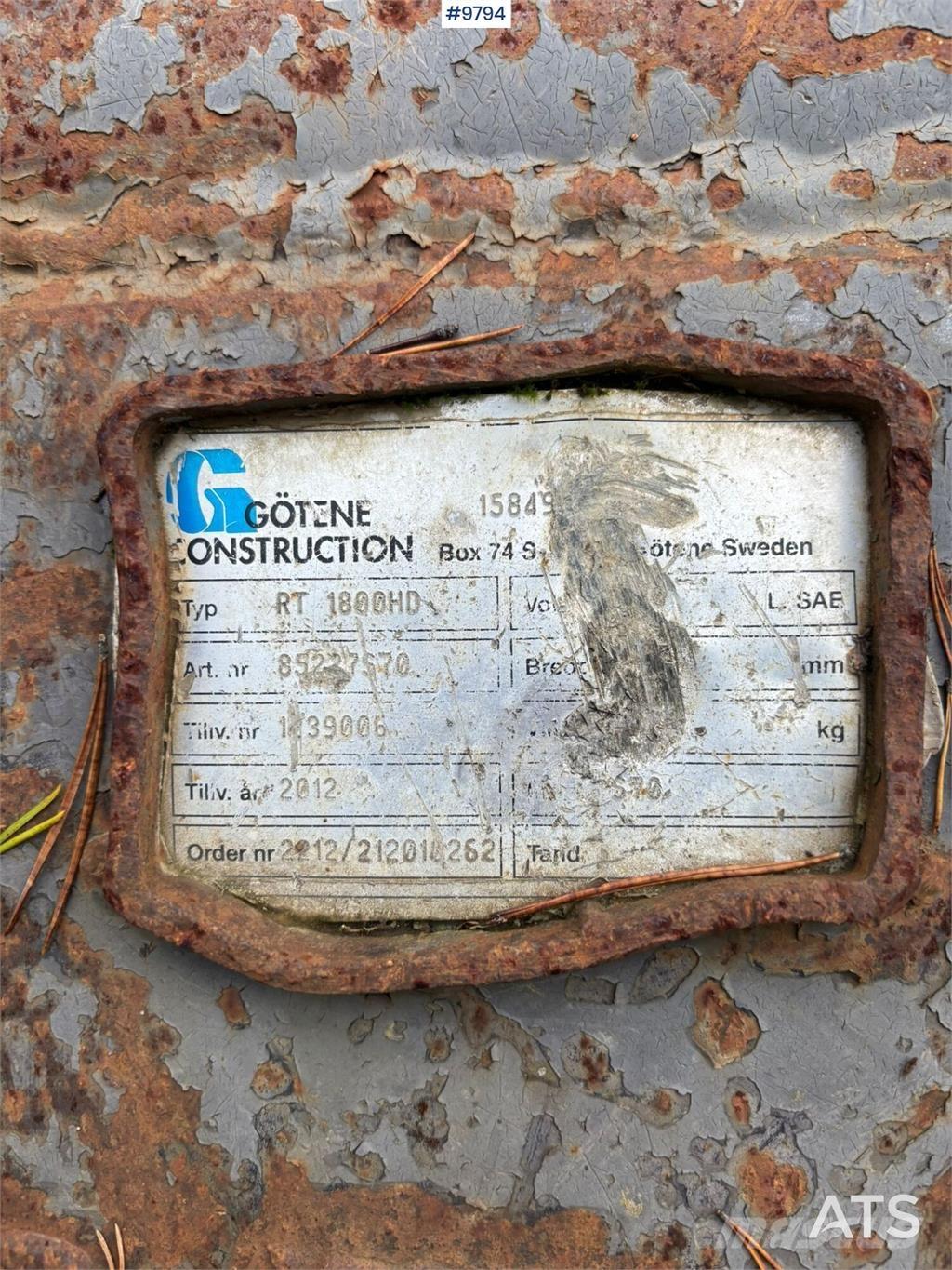 Götene RT 1800HD Κουβάδες