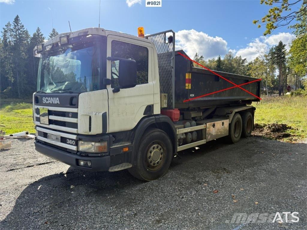 Scania P124GB Φορτηγά ανατροπή με γάντζο