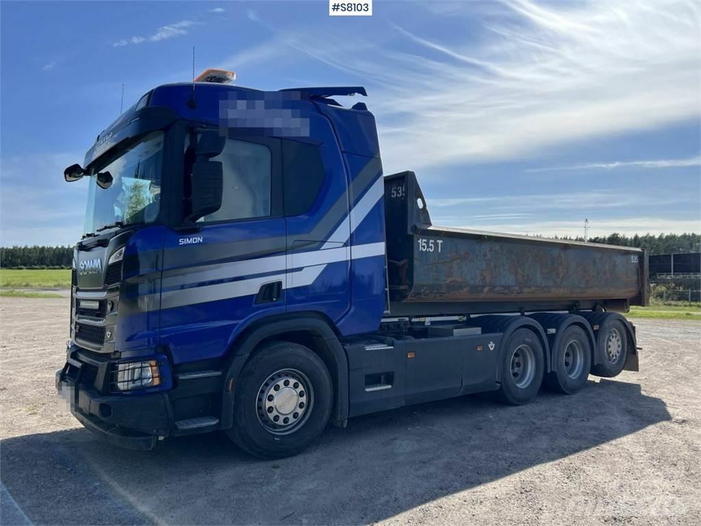 Scania R580 Φορτηγά ανατροπή με γάντζο