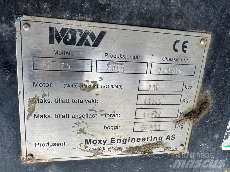 Moxy MT-25 Dumpers εργοταξίου