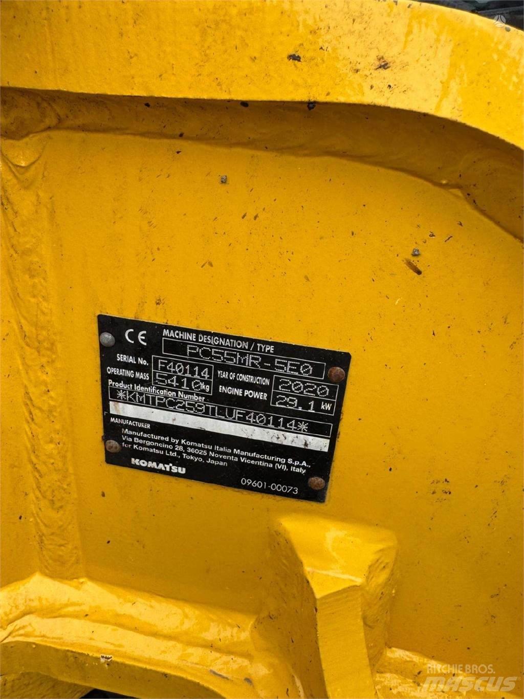 Komatsu PC55MR-5 Εκσκαφείς με ερπύστριες