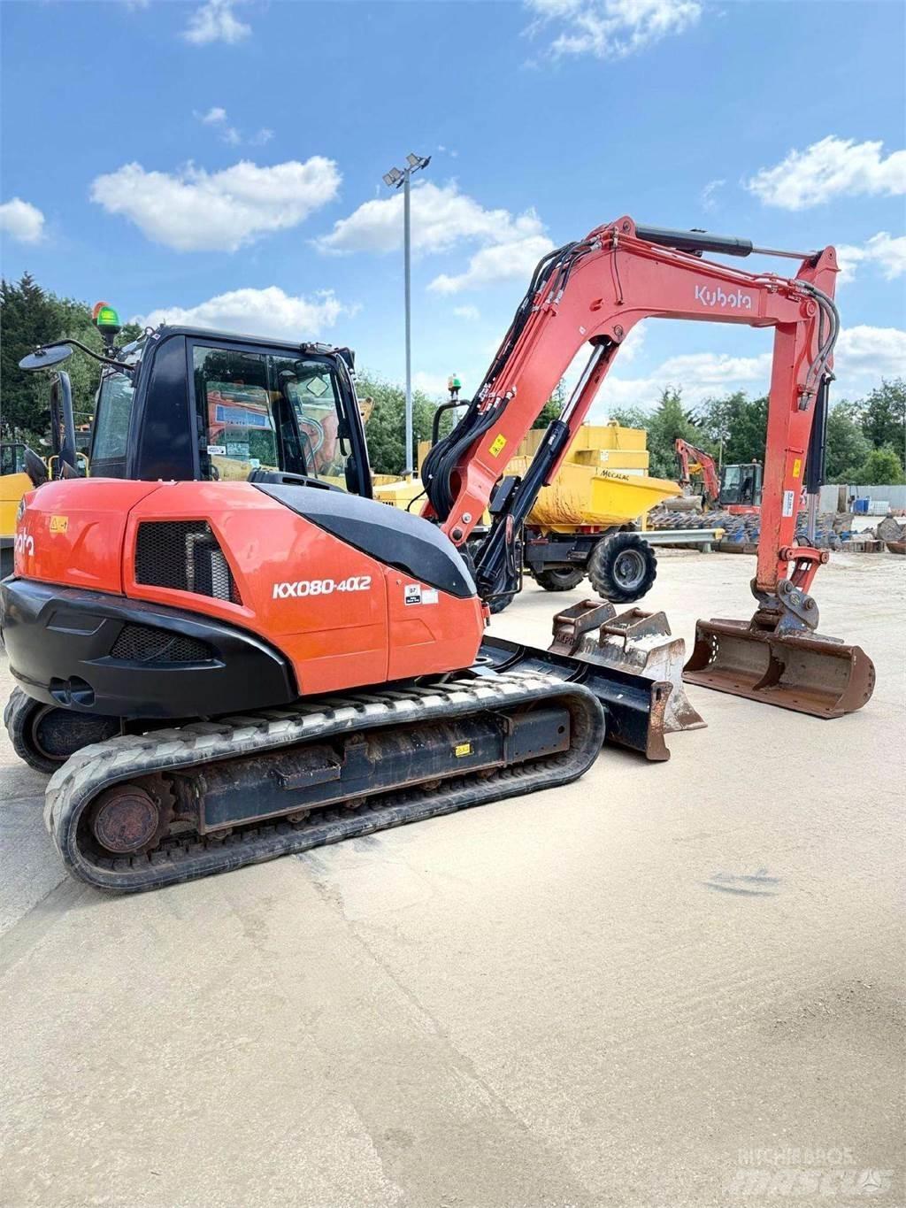 Kubota KX080-4 Εκσκαφείς με ερπύστριες