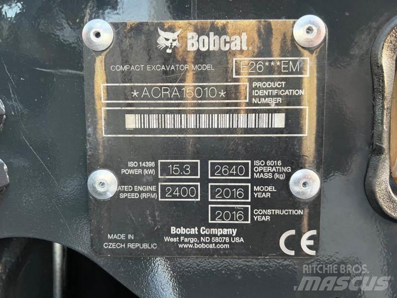 Bobcat E 26 Εκσκαφάκι (διαβολάκι) < 7t
