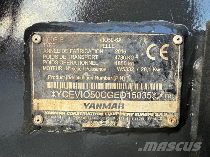Yanmar ViO50 Εκσκαφάκι (διαβολάκι) < 7t