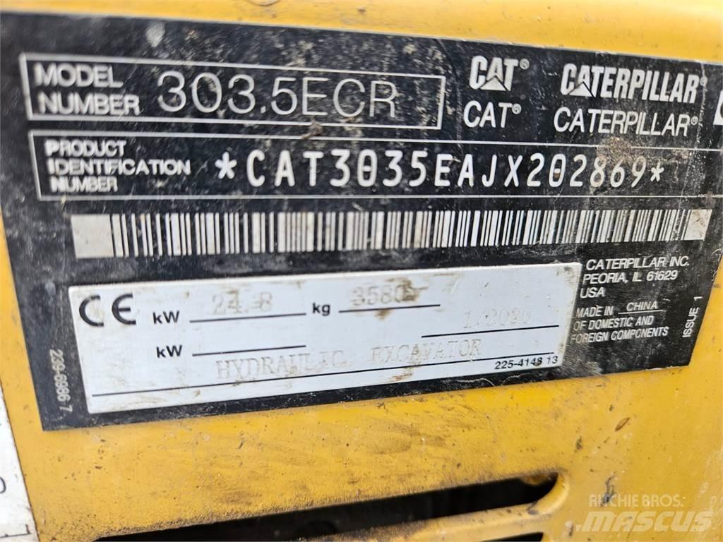 CAT 303.5ECR Εκσκαφάκι (διαβολάκι) < 7t